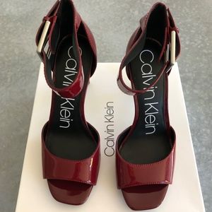 Calvin Klein Marinda Patent Leather Heels